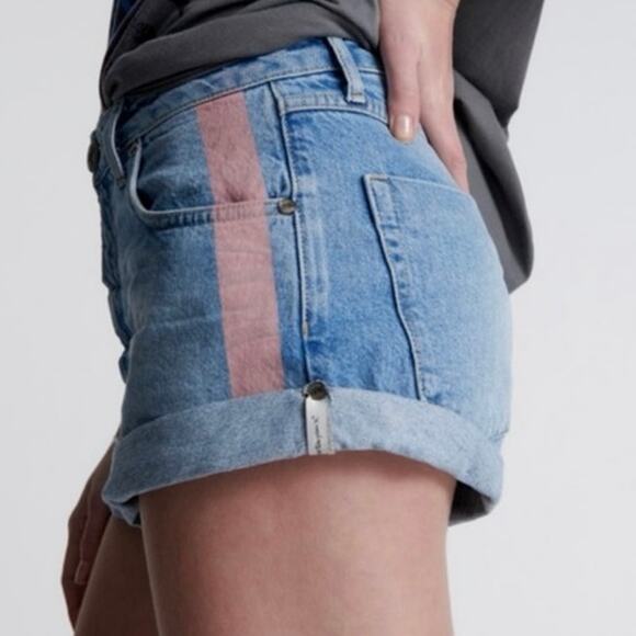 One teaspoon shorts size 22 cute pink and cream striped detail - Picture 9 of 16